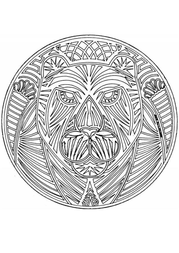 mandala-1802d Página para colorir mandala-1802d