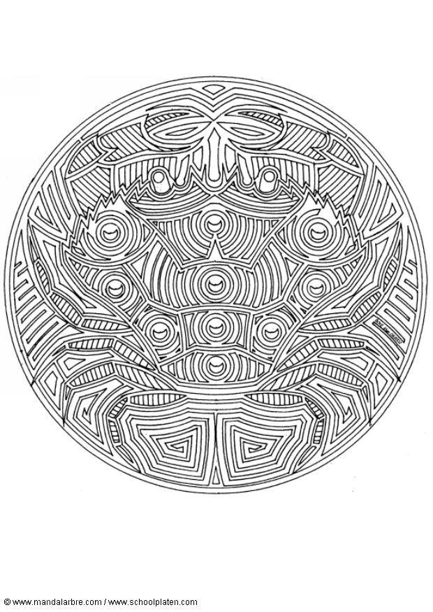 mandala-1802l Página para colorir mandala-1802l