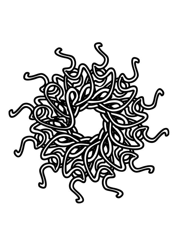 mandala Página para colorir mandala