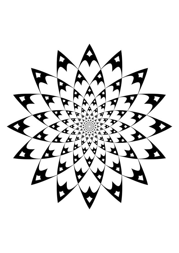 mandala Página para colorir mandala