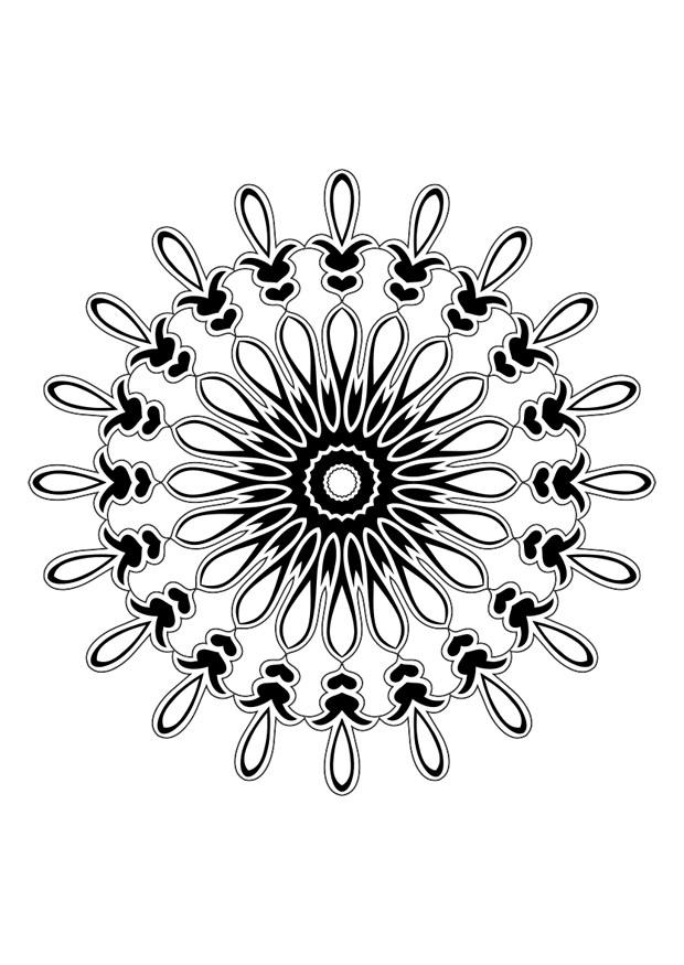 mandala Página para colorir mandala
