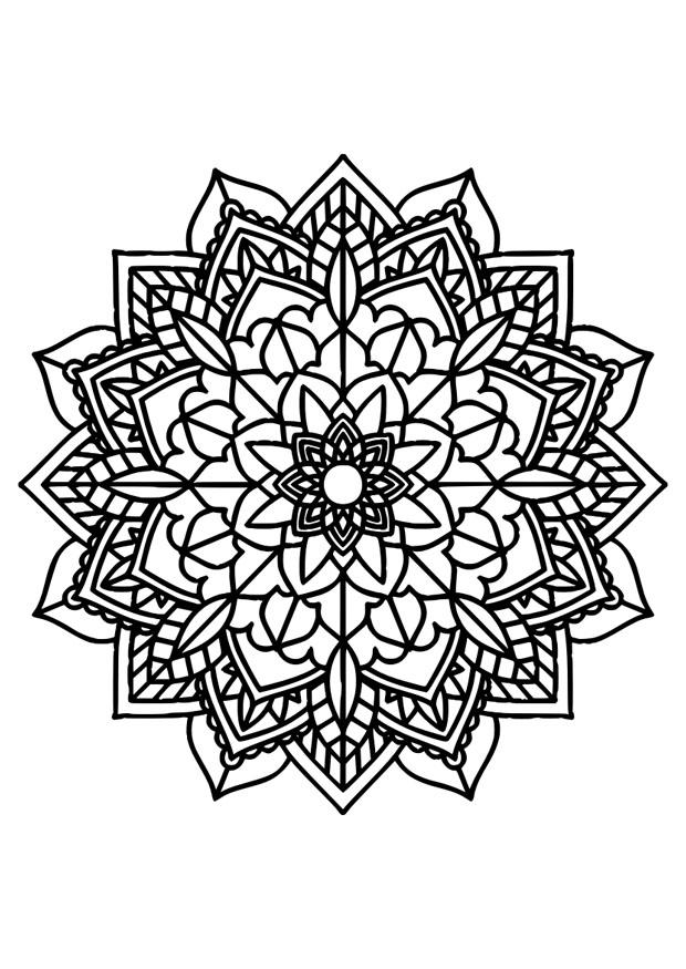 mandala Página para colorir mandala