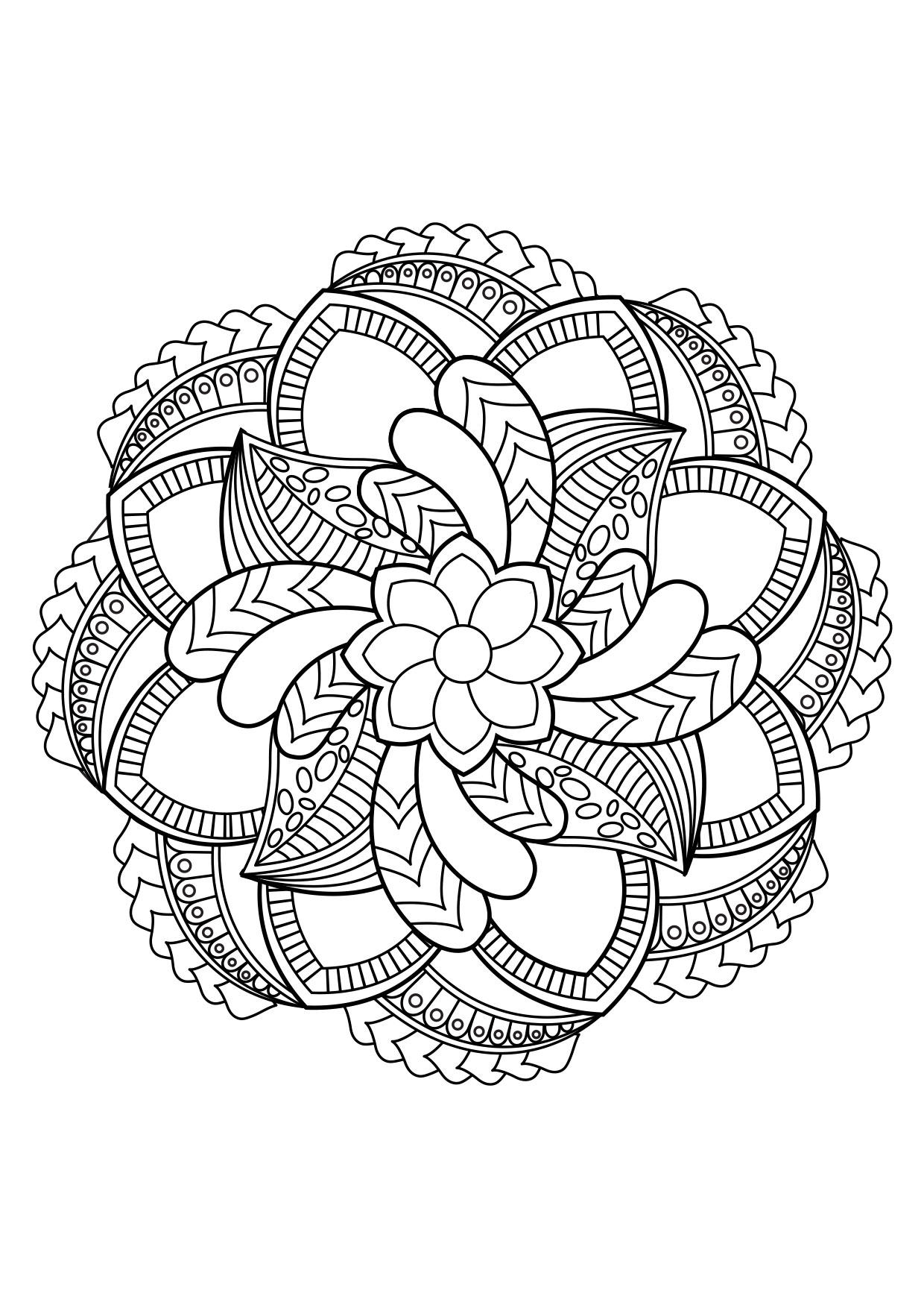 mandala Página para colorir mandala