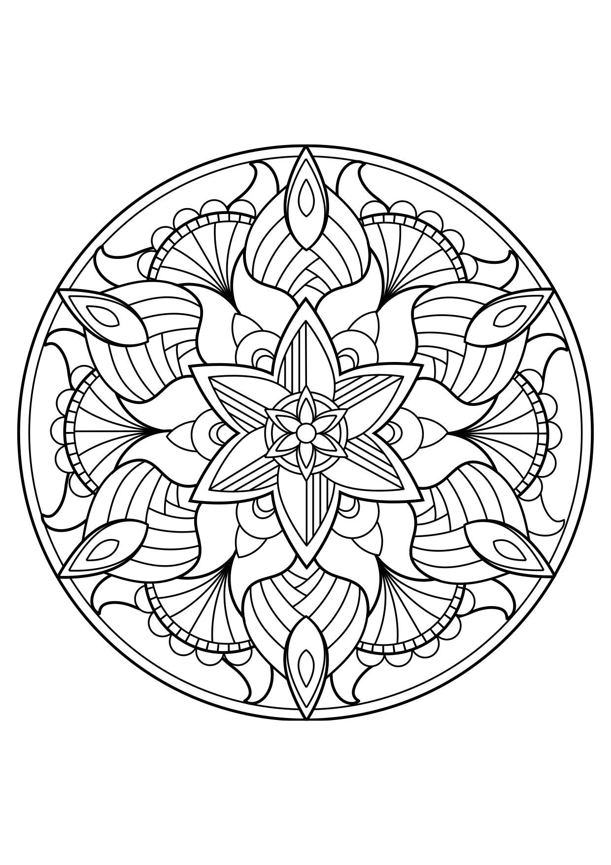 mandala Página para colorir mandala