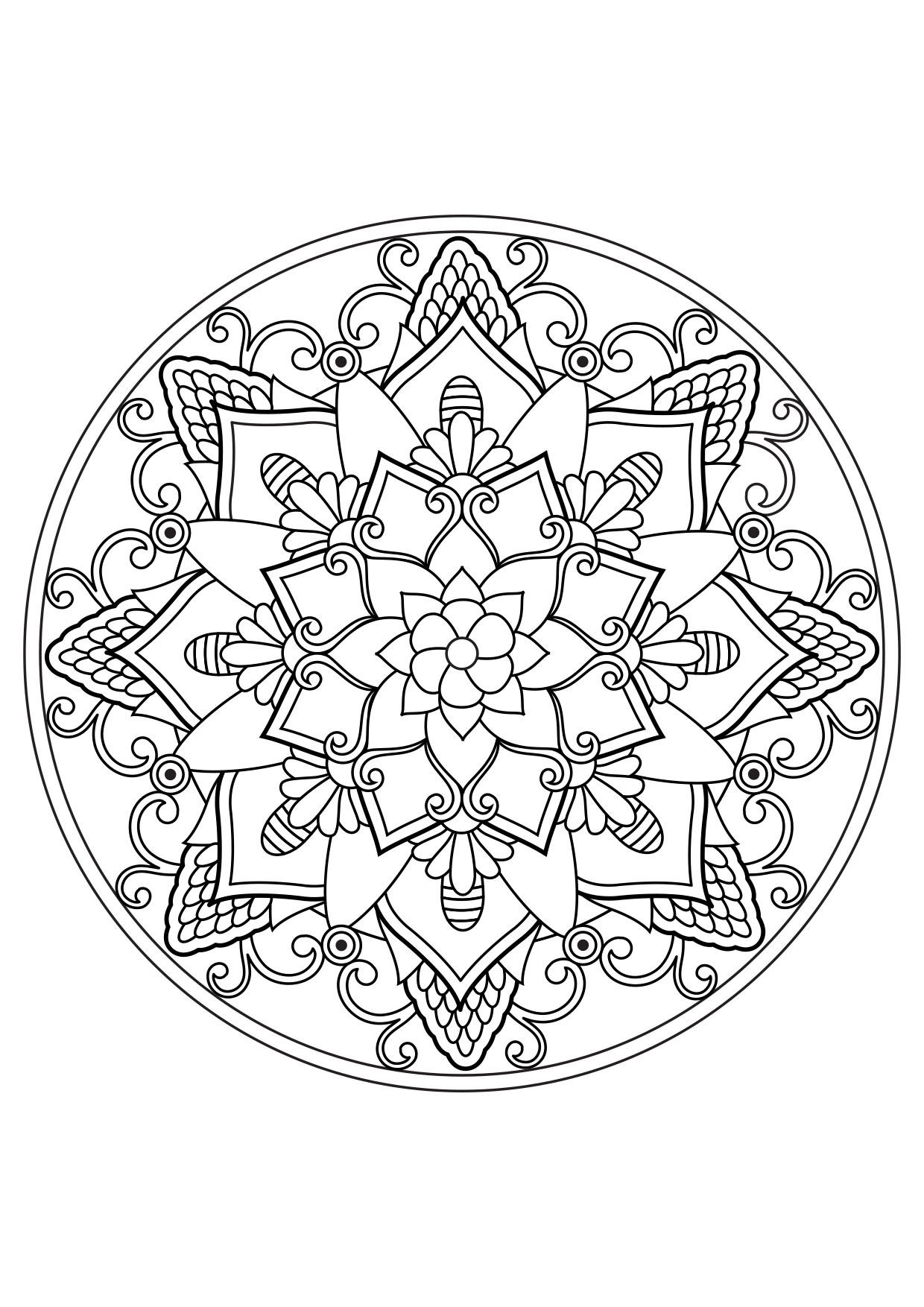 mandala Página para colorir mandala