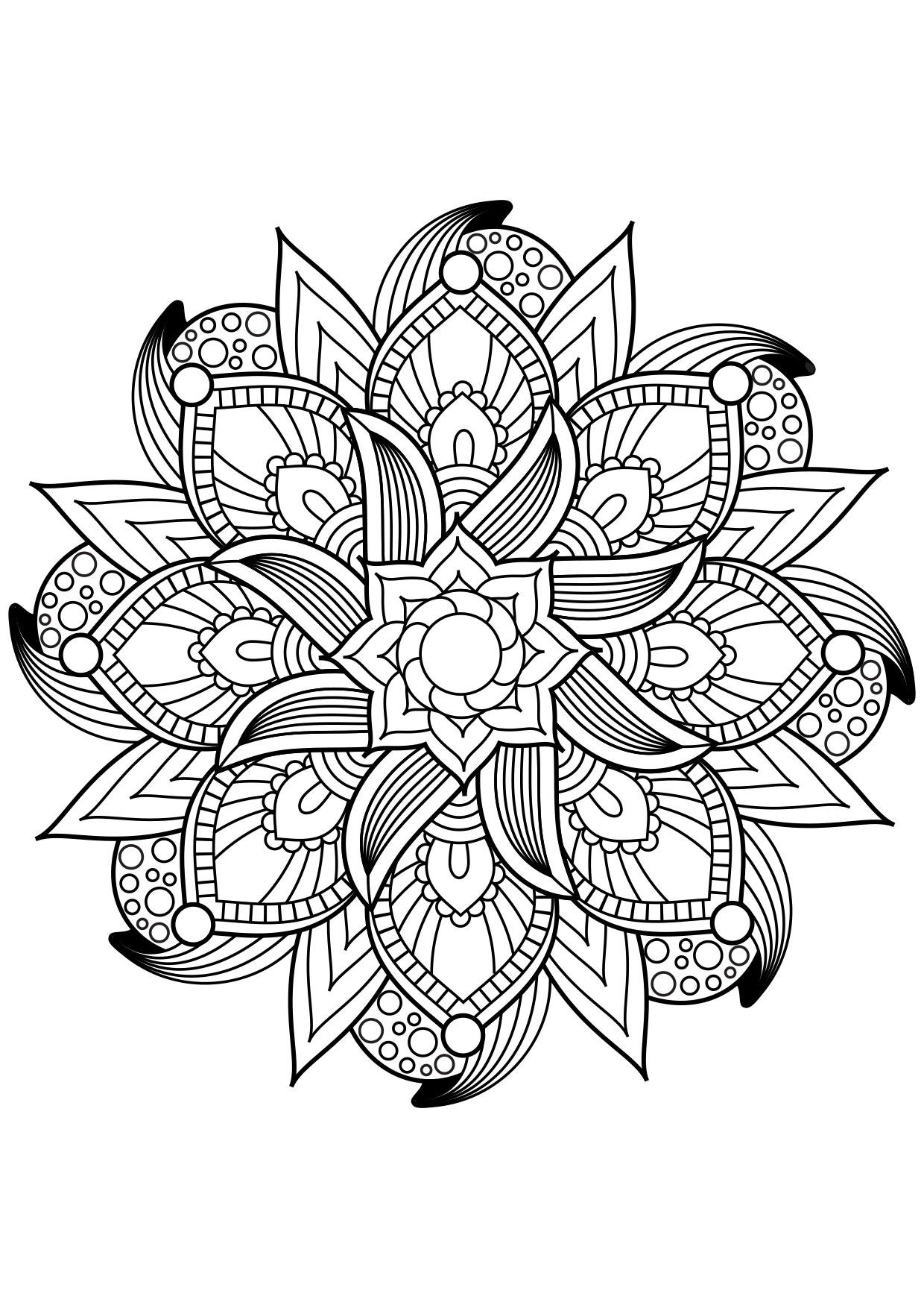 mandala Página para colorir mandala