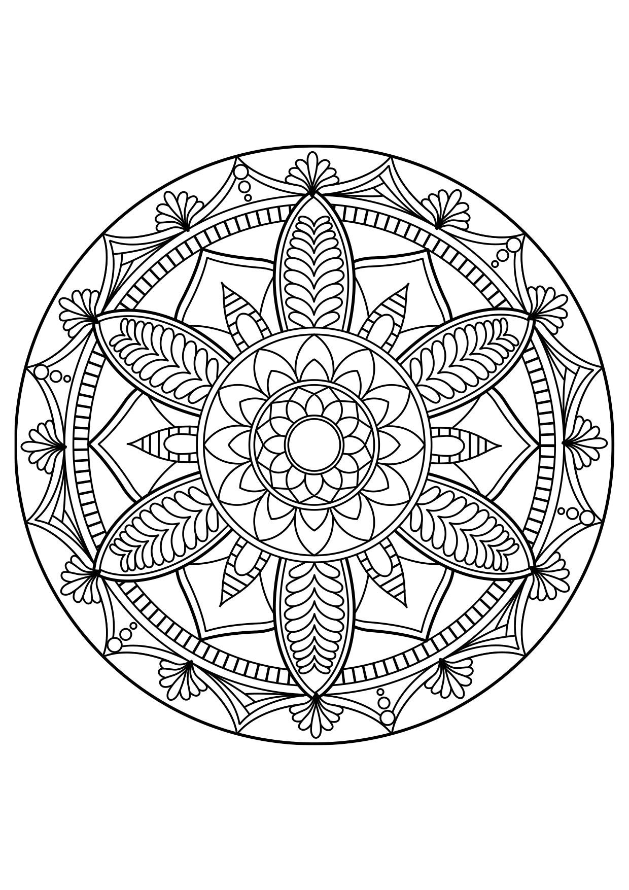 mandala Página para colorir mandala