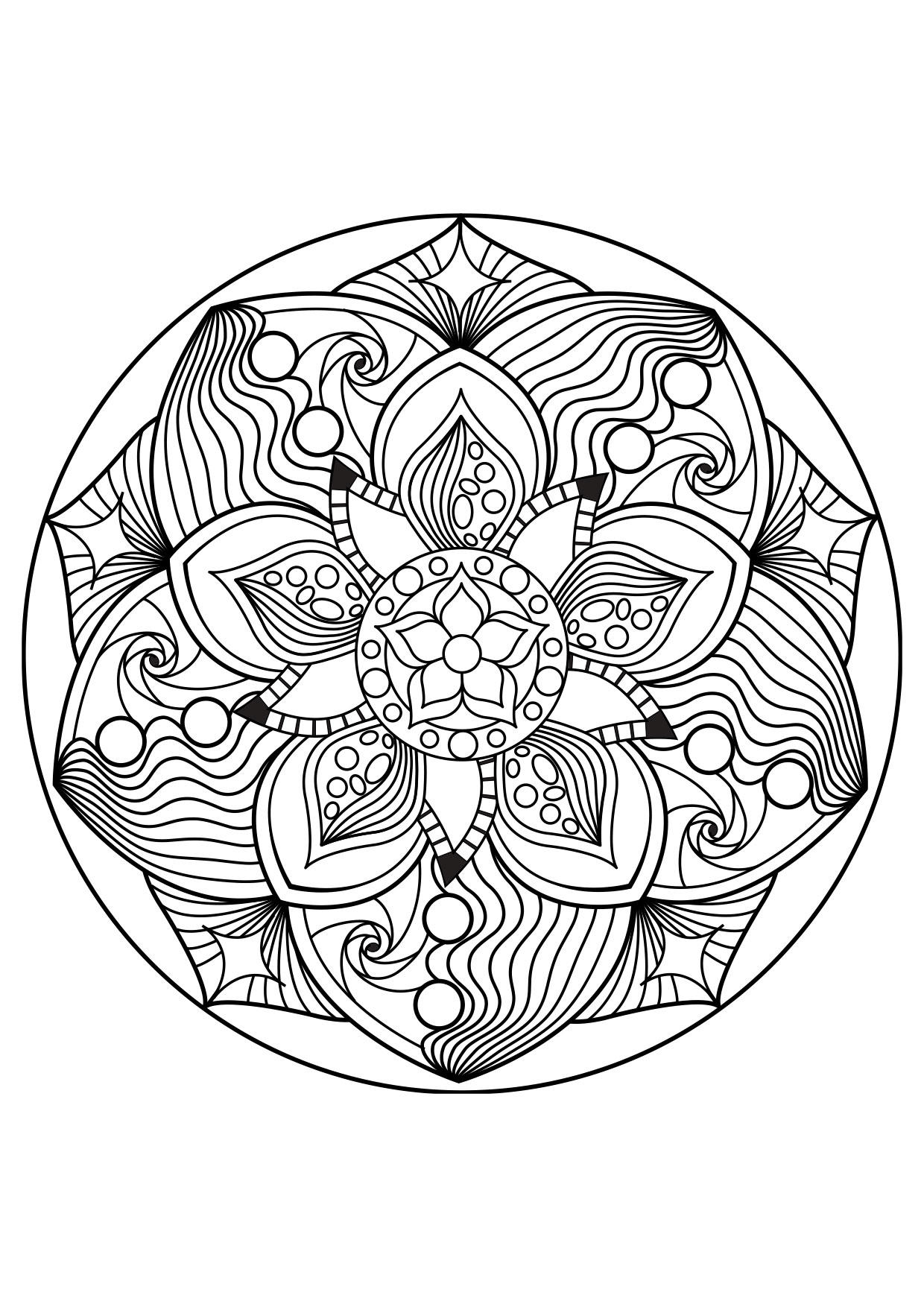 mandala Página para colorir mandala