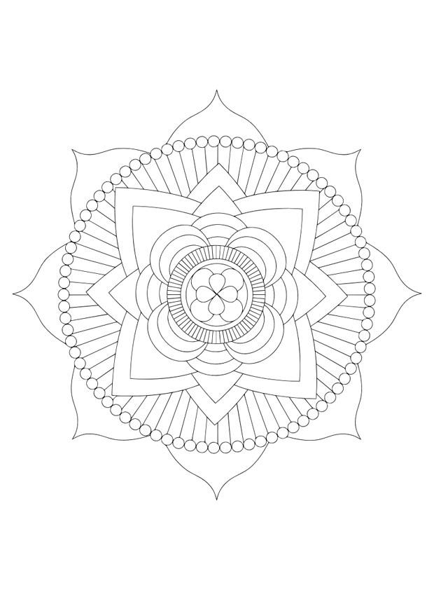 mandala - lA³tus Página para colorir mandala - lA³tus