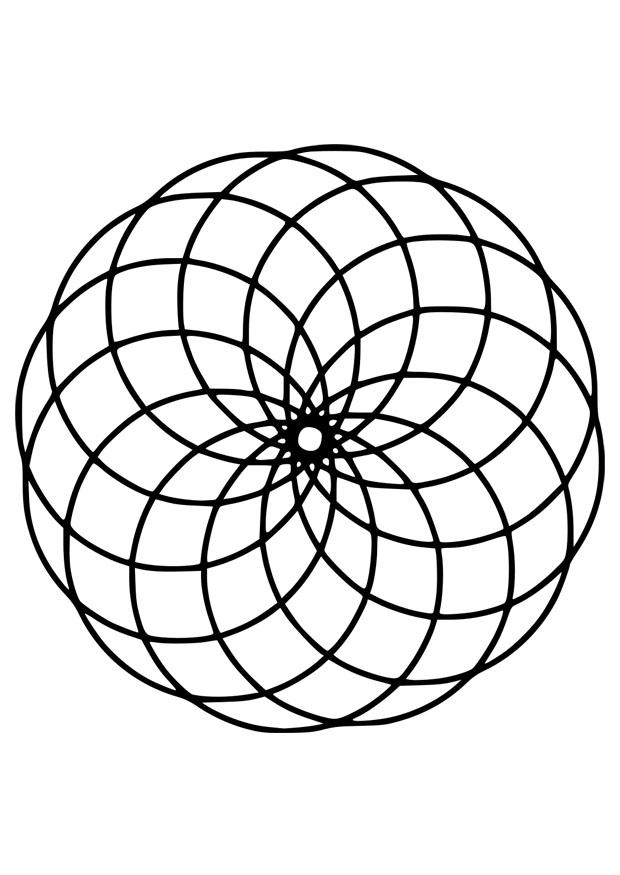 mandala14 Página para colorir mandala14