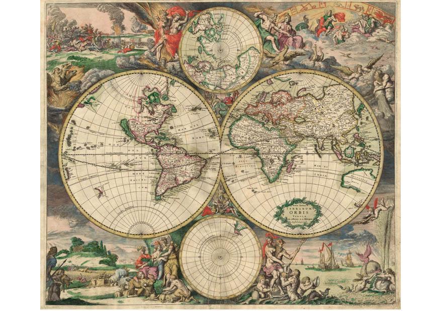mapa-mundi 1689 imagem mapa-mundi 1689