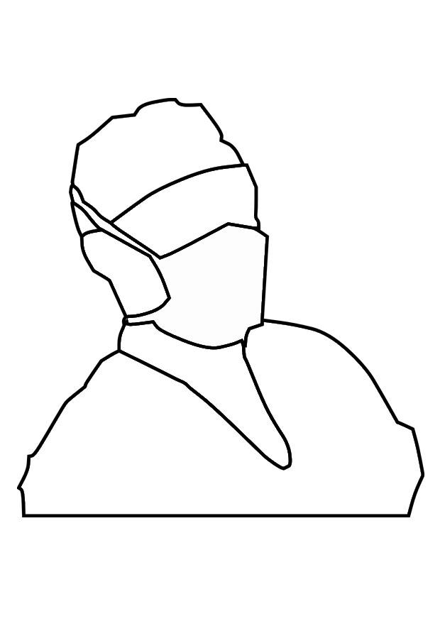 Página para colorir mA¡scara