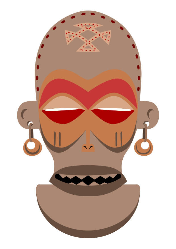 mA¡scara africana - zaire e angola imagem mA¡scara africana - zaire e angola