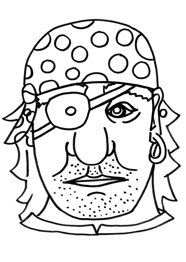 mA¡scara de pirata Artesanato mA¡scara de pirata