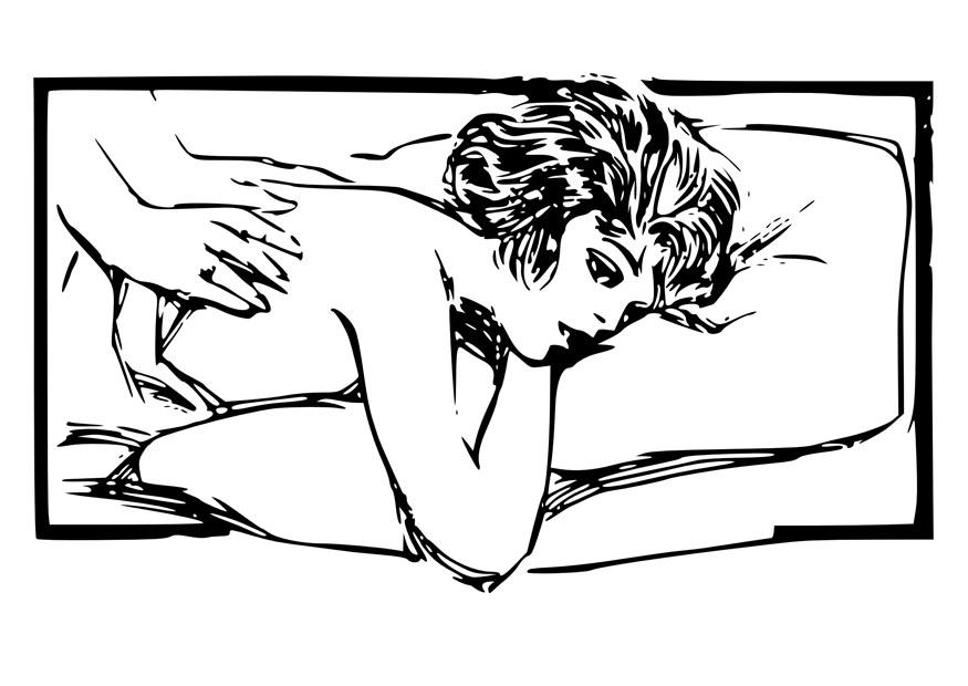 massagem Página para colorir massagem