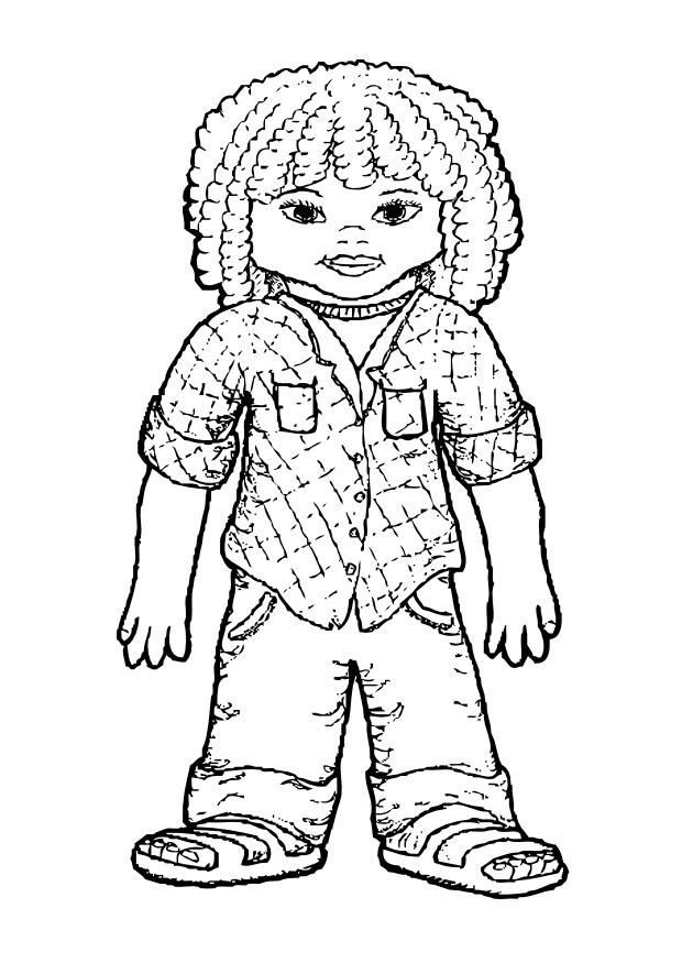 menina Página para colorir menina