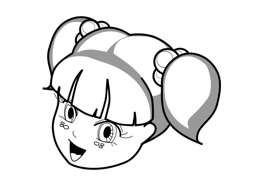 menina Página para colorir menina