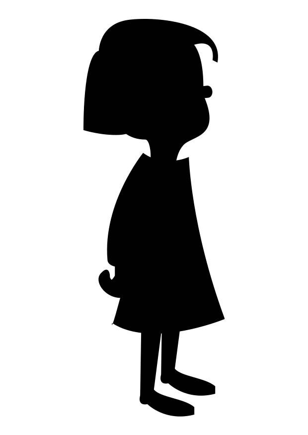 menina Página para colorir menina