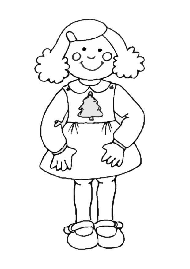 menina Página para colorir menina