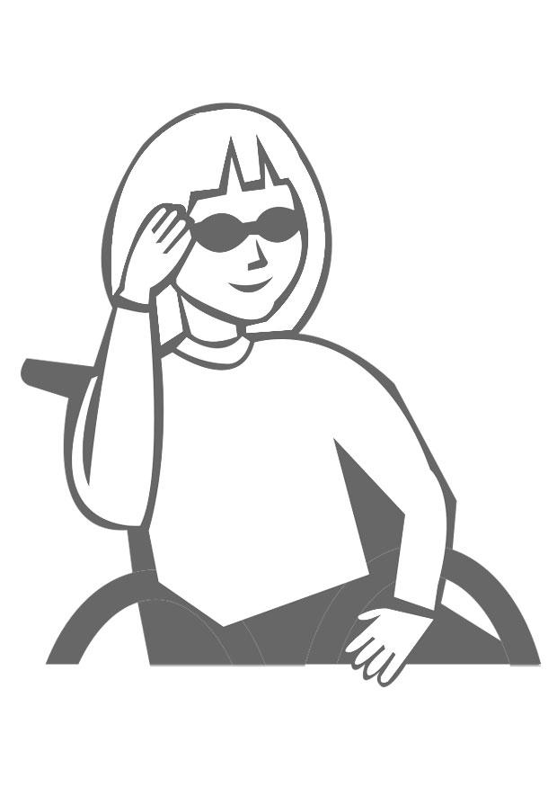 menina de A³culos de sol Página para colorir menina de A³culos de sol