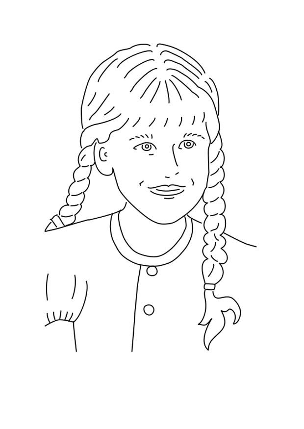 menina de tranA§as Página para colorir menina de tranA§as