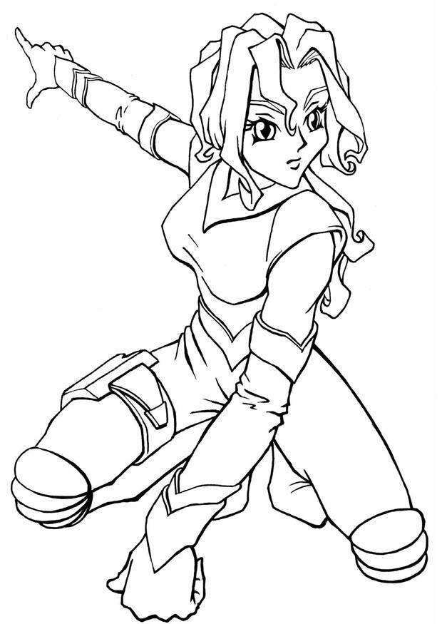 menina mangA¡ espacial Página para colorir menina mangA¡ espacial