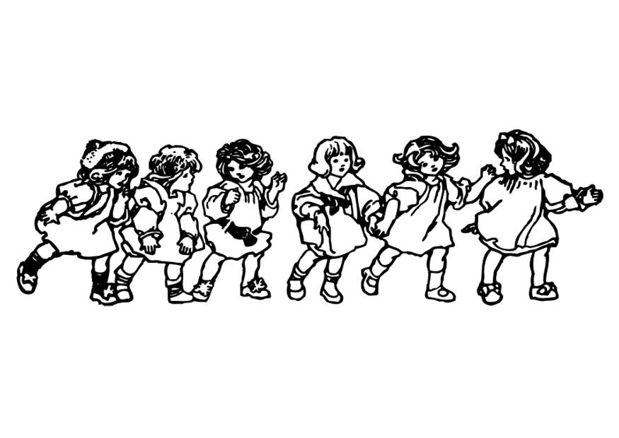 meninas Página para colorir meninas