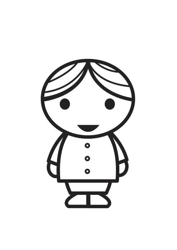 menino Página para colorir menino