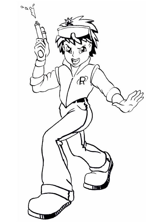 menino com arma dA´A¡gua Página para colorir menino com arma dA´A¡gua