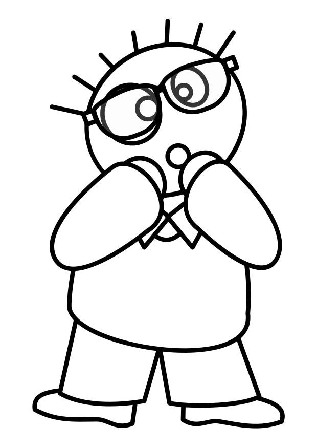 Página para colorir menino de A³culos