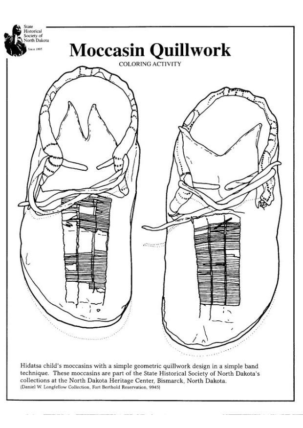 mocassim Página para colorir mocassim