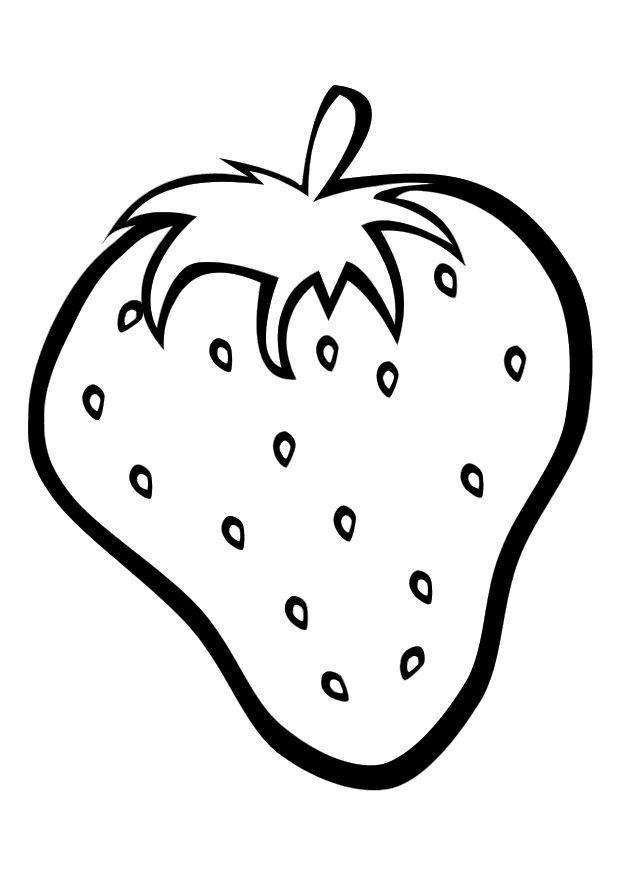 morango Página para colorir morango