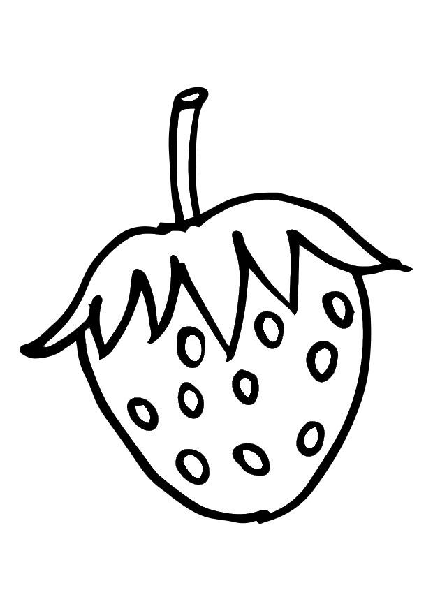 morango Página para colorir morango