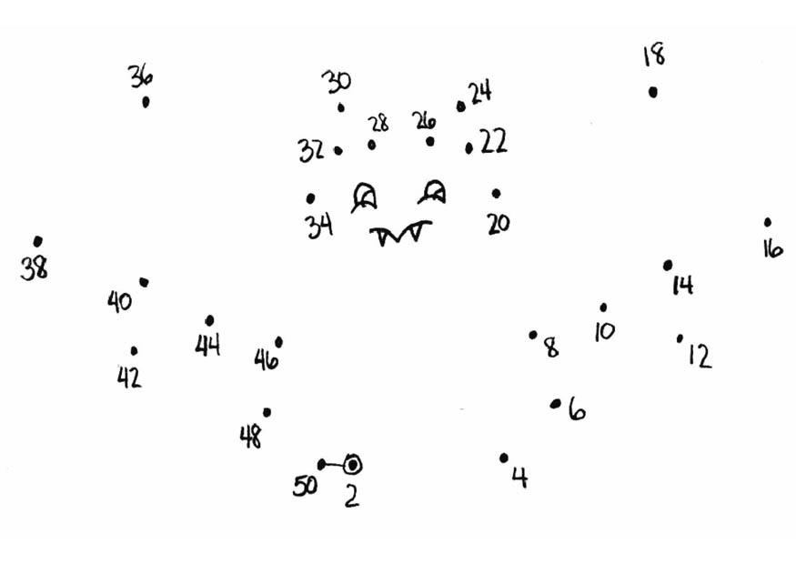 morcego - contar de 2 em 2 Página para colorir morcego - contar de 2 em 2