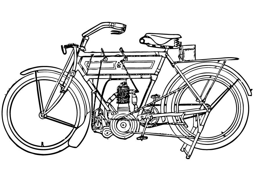 motocicleta Página para colorir motocicleta
