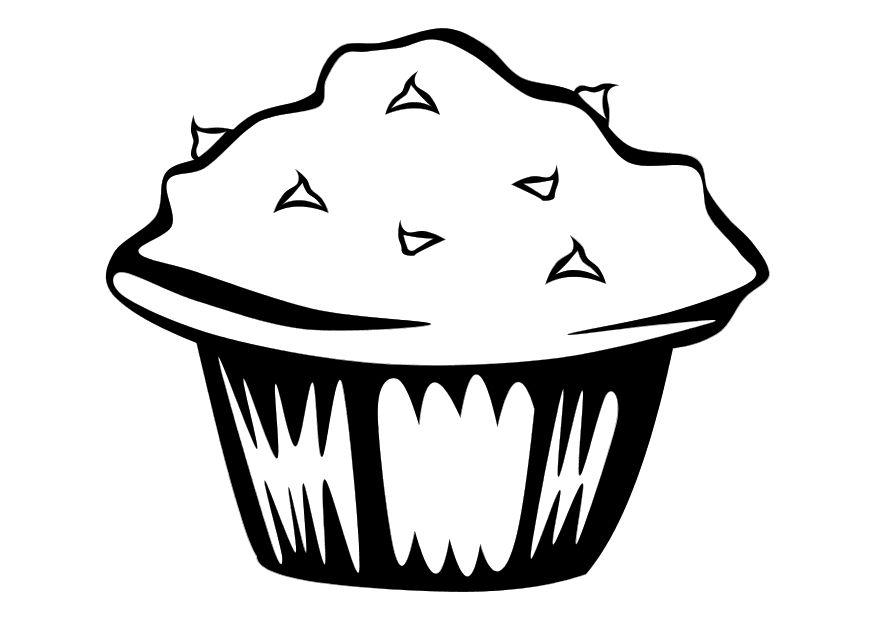 muffin Página para colorir muffin