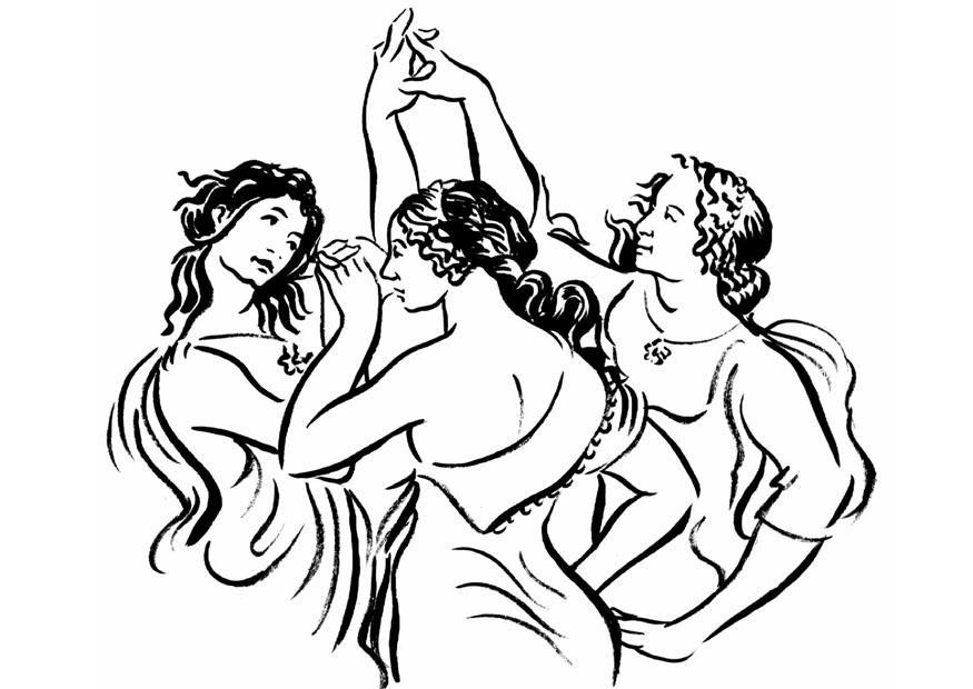 mulheres danA§ando Página para colorir mulheres danA§ando