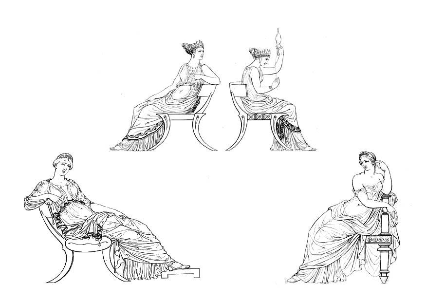 mulheres gregas Página para colorir mulheres gregas