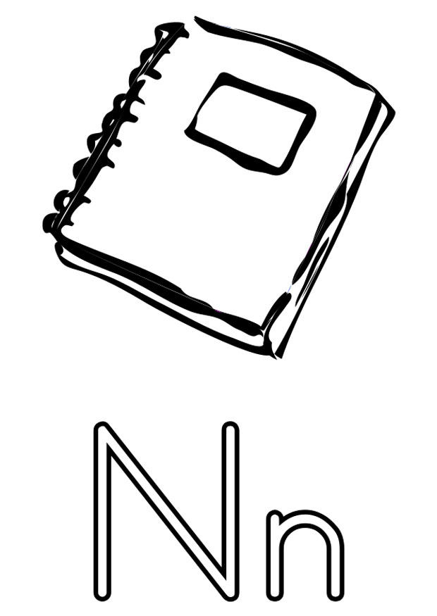 n Página para colorir n