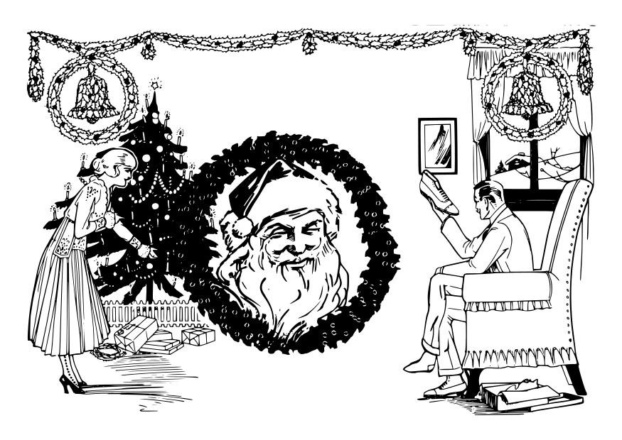 natal Página para colorir natal