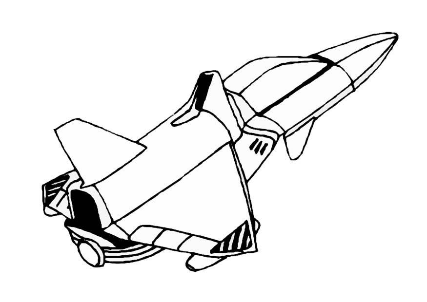 nave espacial Página para colorir nave espacial