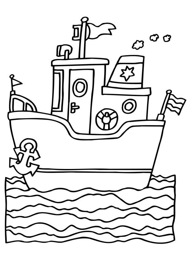 navio Página para colorir navio
