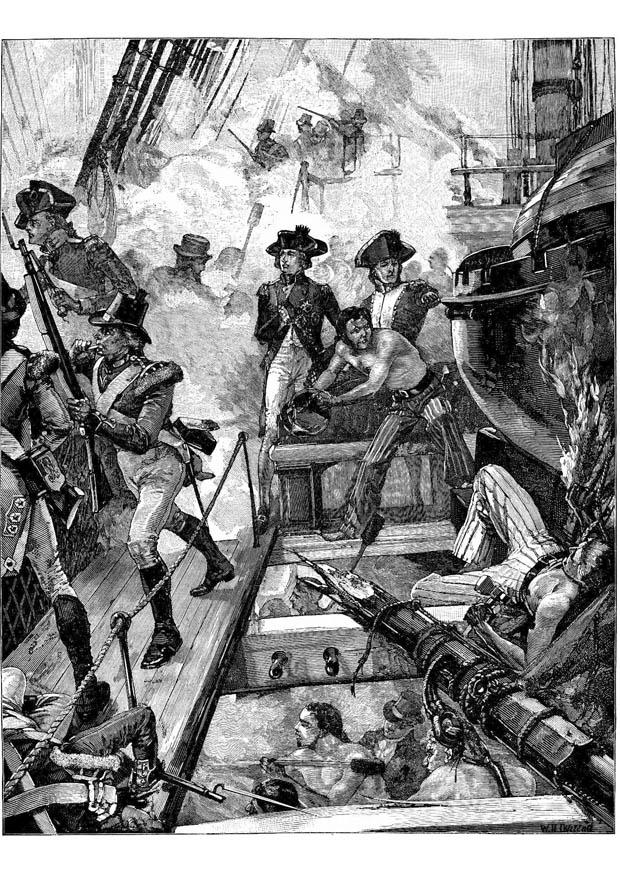 nelson em trafalgar Página para colorir nelson em trafalgar