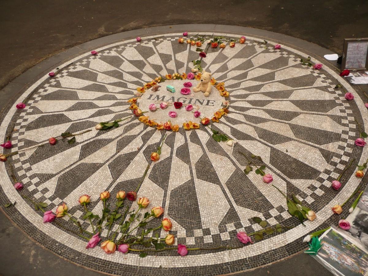 new york - memorial a john lennon Foto new york - memorial a john lennon