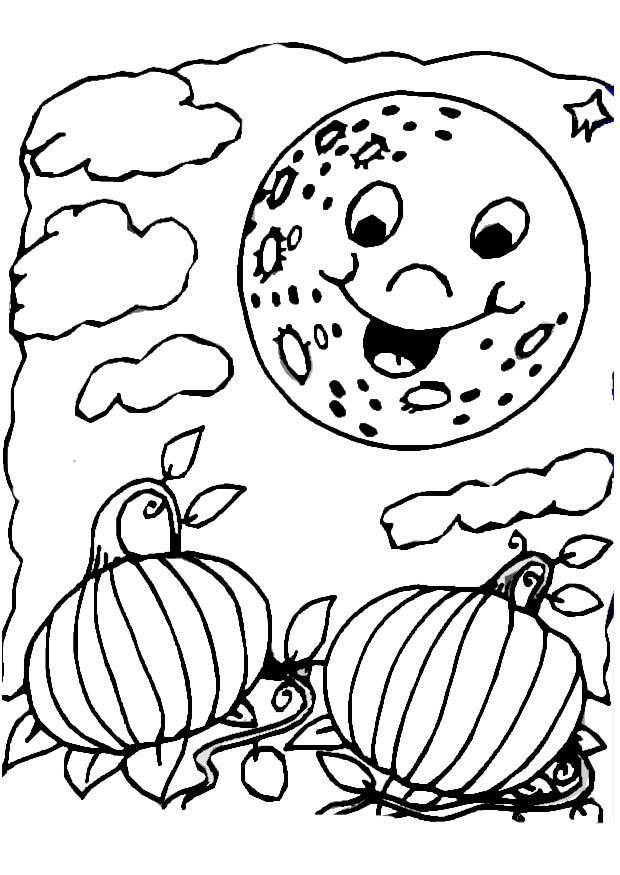 noite de halloween Página para colorir noite de halloween