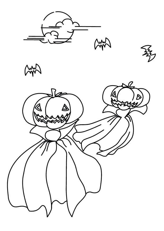noite de halloween Página para colorir noite de halloween