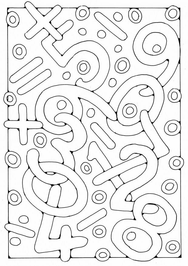 nAºmeros Página para colorir nAºmeros