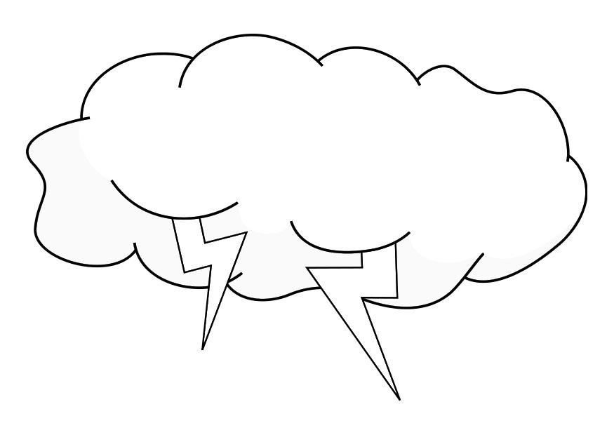 nuvem de chuva Página para colorir nuvem de chuva