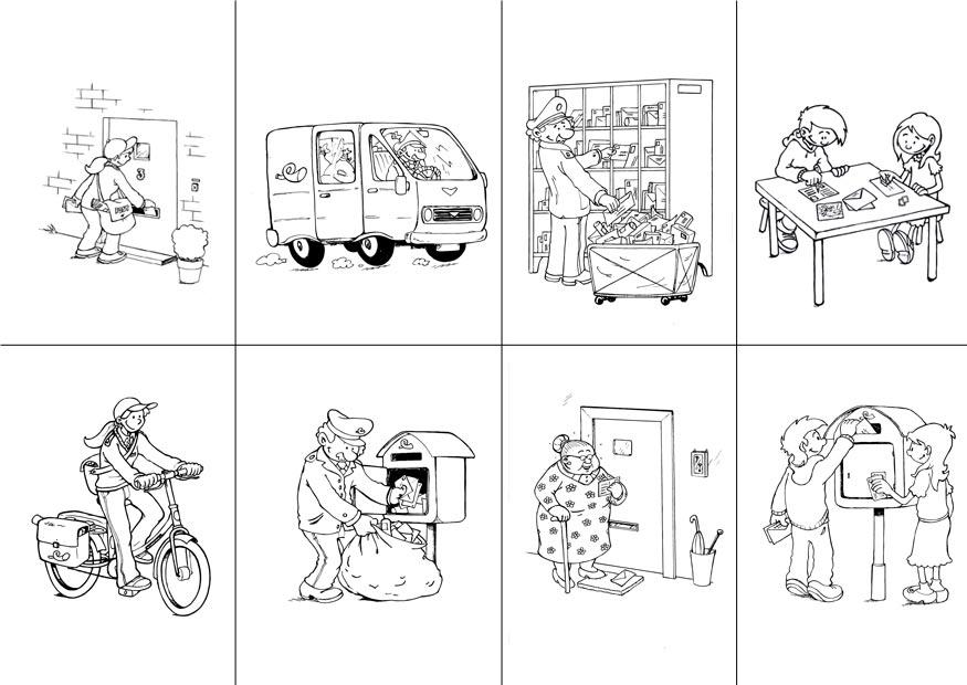 o caminho das cartas - fora da ordem Página para colorir o caminho das cartas - fora da ordem