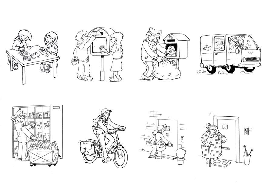 o caminho das cartas - fora de ordem Página para colorir o caminho das cartas - fora de ordem